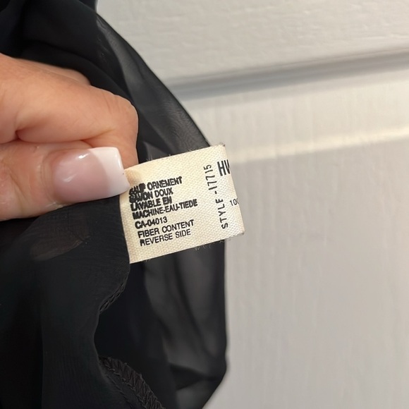 Sexy vintage floral black and red night gown - size medium - Picture 5 of 7